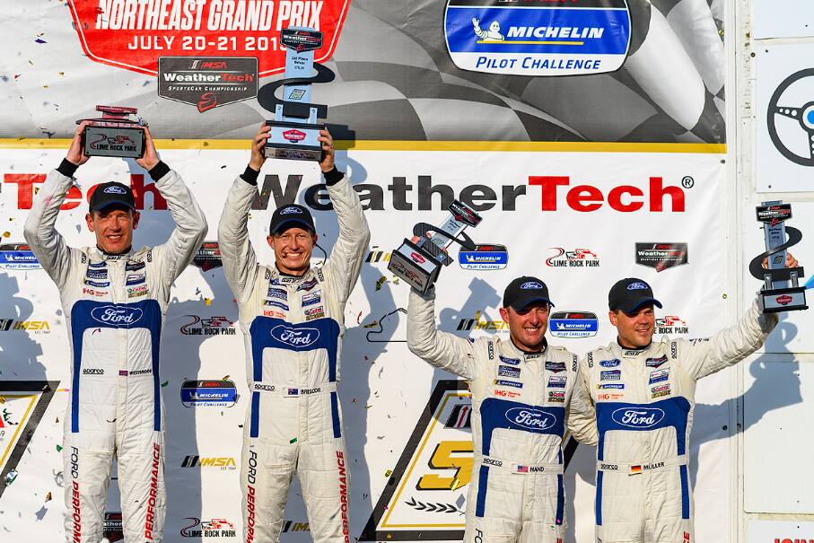 The No. 66 Ford GT finished sixth at Canadian Tire Motorsport Park. The No. 66 Ford GT finished sixth at Canadian Tire Motorsport Park.